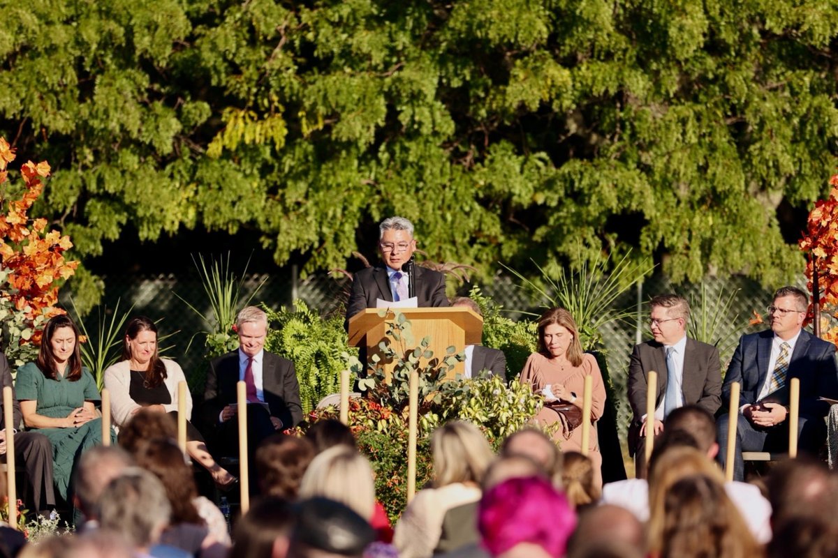 Ch_JesusChrist's tweet photo. The Church of Jesus Christ of Latter-day Saints broke ground for a new chapel in Grand Blanc, Michigan, on Monday, September 28, 2026 — exactly one year after the attack that killed four people, wounded eight others and destroyed the building. Church leaders also dedicated the site where the new meetinghouse will be built.

“It’s a symbol of hope, a new beginning,” said Jeff Schaub, leader of the Grand Blanc congregation, or ward. “We talk about that a lot in the gospel [of Jesus Christ] — that we can shake off old things and we can start anew and we can rebuild with hope and faith. This is a reminder of that. Bad things have happened, but we don’t have to tie ourselves to those bad things. Because of the Savior Jesus Christ, we can start a new chapter.”

Learn more on Church Newsroom.

https://t.co/m4D3imkgGc