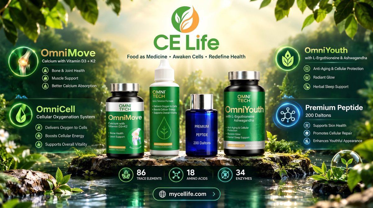 celifetech's tweet photo. 🧬 4 Products. 1 Vision.

OmniCell • OmniMove • OmniYouth • OmniSkin

A science-driven approach to modern wellness, beauty &amp; cellular innovation.

🌐 https://t.co/H5f7MSGnK2

#CELife #OmniTech #Wellness https://t.co/oLqsFoKK8M