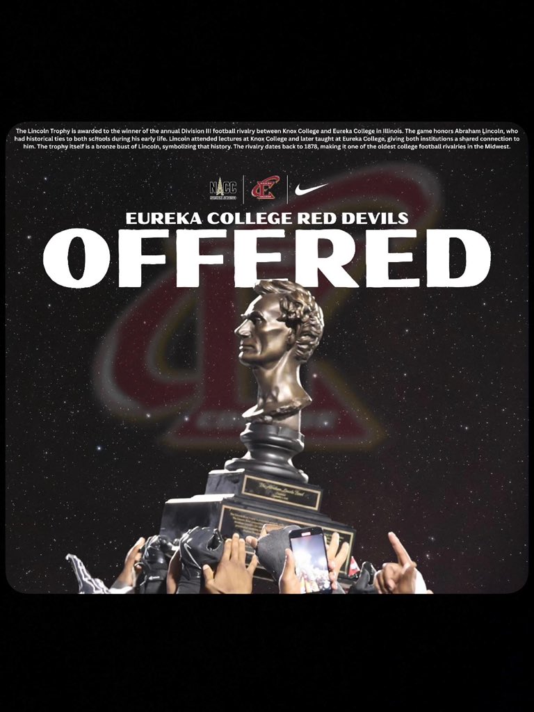 TroyVezxavier's tweet photo. Blessed to receive an offer from Eureka College ⚔️ @CoachPollard36 @1WarhawkJones https://t.co/OYnxE8TbjB