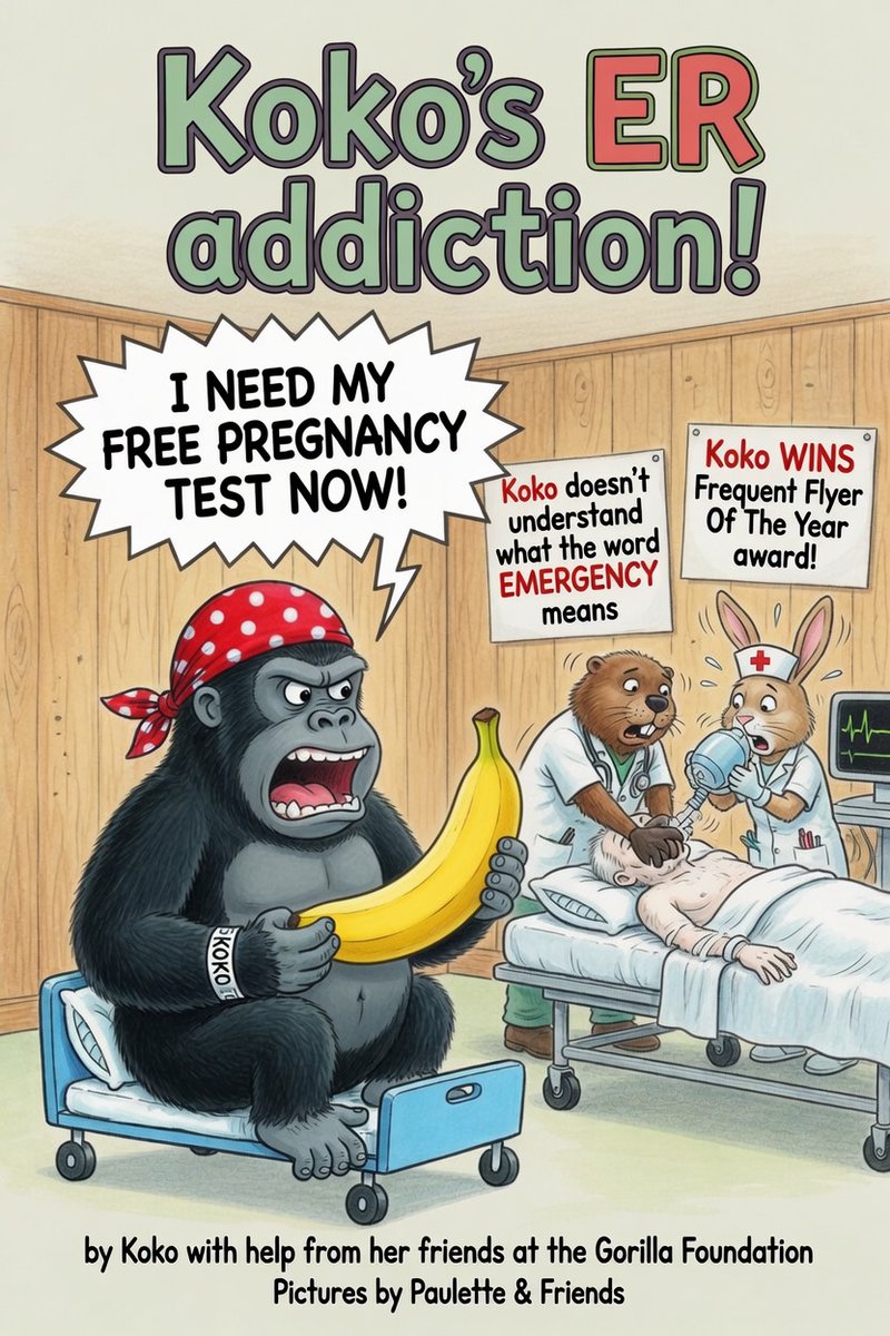 PcolaBeachSurf's tweet photo. Imagine trying to deal with herds of Koko’s with non-emergencies chimping out bc they claim it’s “racist” that they have to wait bc staff are busy treating critically ill patients in ER &amp; Koko’s there for the free pregnancy test bc her cycle is 1 day late…🤡 https://t.co/0mLPzQWm65