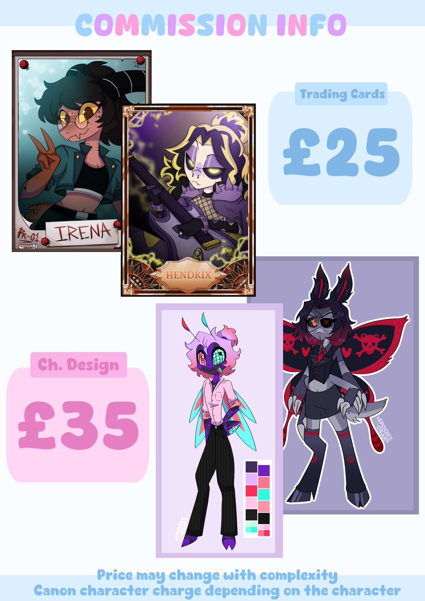 SpookyObak's tweet photo. New c0mm pages as of Sept 2026!!
I now do S1/S2 and Helluva frames and my pin designs are now available as an option for your OCs!! :DD 

#commission #commissionsopen #hazbinhotel #hazbinhoteloc #hazbinhotelfanart #helluvaboss #helluvabossoc #helluvabossfanart #originalcharacters https://t.co/rpRd7VOAu3