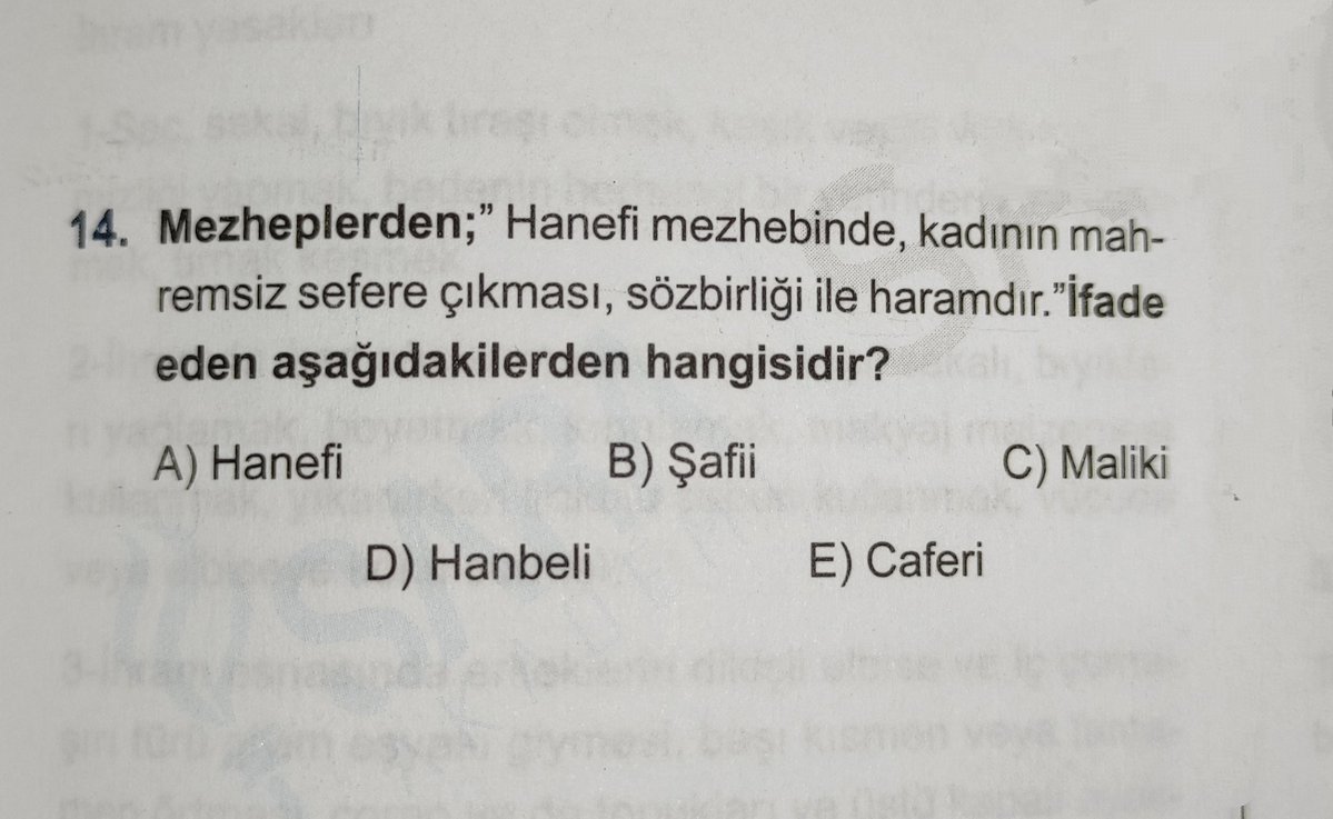 24_berat_34's tweet photo. Bu soruyu hangi kafada hazırladı hoca kim bilir zaten Hanefi mezhebinde diyor ya 😂
#dikab #ilahiyat #dhbt #ags #öabt #kpss https://t.co/Xm51F3Uice