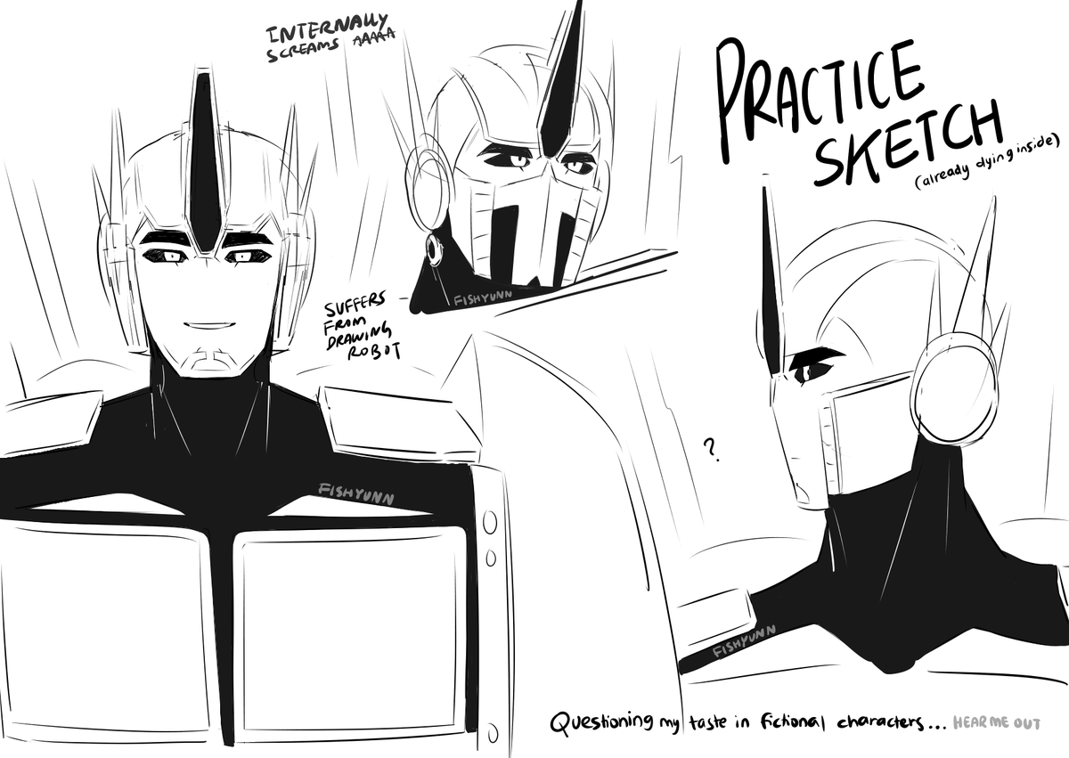fishyunn's tweet photo. practice drawing optimus haha... laughs nervously
#transformersprime https://t.co/teiaeUPf9I