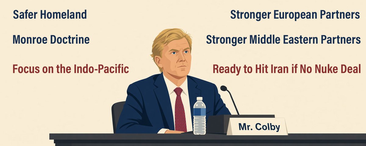 urgentintel's tweet photo. DOW UPDATES 2026 NATIONAL DEFENSE STRATEGY IMPLEMENTATION –– Under Sec. of War for Policy, Elbridge Colby, submitted an unclassified implementation update to the Senate Armed Services Committee. It tracks 4 lines of effort: Homeland defense, deterrence of China in the Indo-Pacific, allied burden-sharing, and the defense industrial base.

The classified NDS is longer. This text is the public version. Colby says it was written in tight alignment with the 2025 National Security Strategy and received near-unanimous concurrence from the Dept’s senior uniformed and civilian leaders.

1️⃣ –– LINE OF EFFORT 1: HOMELAND

🔸 Border: 16 consecutive months of 0 releases. Daily apprehensions down 94% from the prior admin.

🔸 National Guard Safe Task Forces: homicide down more than 42% in D.C., nearly 43% in Memphis, 32% in New Orleans (lowest murder rate in 50 years), 18% in Los Angeles.

🔸 Operation ABSOLUTE RESOLVE: apprehension of Nicolas Maduro on US cocaine-trafficking charges.

🔸 Operation SOUTHERN SPEAR: up to 60% reduction in vessels moving US-bound cocaine through major maritime corridors.

🔸 Americas Counter Cartel Coalition (A3C): 19-nation partner-led coalition against narcoterror networks. Early activity cited in Ecuador, Colombia, and El Salvador.

🔸 Panama Canal access held. PANAMAX 2026 expanded. New military partnerships listed with Jamaica, the Bahamas, and the Dominican Republic.

NUCLEAR AND AIR DEFENSE

🔸 Inert Sentinel missile vertically integrated at Vandenberg for flight testing in 2027.

🔸 B-21 Raider production increased 25%. First aircraft still on track for Ellsworth in 2027.

🔸 Dedicated SLCM-N program office stood up. NNSA project started to adapt a warhead for that missile.

🔸 Classified review of US nuclear employment guidance is underway.

🔸 Stated policy remains: nuclear employment only in extreme circumstances to defend vital interests of the United States, allies, and partners.

🔸 Golden Dome for America: first live-fire event completed under Gen. Guetlein. Integrated multi-threat demonstration targeted for FY2028.

🔸 Counter-UAS: policy and authority gaps for the National Airspace System closed over 18 months. Coverage expanded to more than 150 additional facilities and assets.

CYBER AND COUNTERTERROR

🔸 Cyberspace treated as a warfighting domain. CYBERCOM 2.0 implementation is underway.

🔸 Operation INHERENT RESOLVE military mission in Iraq and Syria concluded. Iraqi Security Forces now lead remaining ISIS work in Iraq. June 19 strike on ISIS leadership in Syria.

🔸 Operation GALAVINIC COBRA in Nigeria: killed ISIS’s second in command and emir for Global Operations, Abu Bilal al-Minuki, his inner circle, and 199 additional ISIS-West Africa fighters.

🔸 American citizen Kevin Rideout released from ISIS captivity after pressure in the Lake Chad Basin and Sahel.

🔸 Somalia: more than 80 strikes against Islamic terrorists with regional partners.

2️⃣ –– LINE OF EFFORT 2: INDO-PACIFIC

Goal stated as a favorable balance of power, not regional domination. Deterrence by denial along the First Island Chain. Hegseth’s line: aggression infeasible, escalation unattractive, war deemed irrational.

Capabilities prioritized for denial along the First Island Chain:

🔸 Undersea forces
🔸 Long-range, long-endurance air
🔸 Ground-based mobile long-range fires
🔸 Resilient proliferated space and counterspace
🔸 Special operations and stand-in forces
🔸 Naval mines and delivery systems
🔸 Integrated air and missile defense
🔸 Magazine depth, contested logistics, cyber-hardened C2

Munitions Acceleration Council stood up in FY2026. FY2027 request directs nearly $53 billion to the council’s prioritized munitions.

Other milestones listed: second phase of converting US Forces Japan into an operational headquarters. First live-fire of the Typhon missile system during an exercise along the First Island Chain. Agreed Facilities and Access MOU with Australia.

3️⃣ –– LINE OF EFFORT 3: BURDEN-SHARING

EUROPE

Hegseth’s stated aim: NATO 3.0. Allies take the lead in Europe’s conventional defense. Model cited is Cold War NATO 1.0 hard power.

🔸 Manned brigade combat teams assigned or allocated to EUCOM cut from five to three, back to the 2021 level.

🔸 Six-month formal review of US force posture and basing in Europe is underway.

🔸 Germany cited as moving early on Hague Summit spending pledges, before the 2035 deadline.

🔸 Allied buys of US-produced Tomahawk and Barracuda missiles. New industrial cooperation on missile production and sustainment.

🔸 Allies increased their own NATO Force Model contributions after the US contribution was adjusted.

🔸 Ukraine: allies now cover costs of US-provided aid through the Prioritized Ukraine Requirements List. They also increased their own military support. Colby says the front line has held and further Russian advances have been denied.

INDO-PACIFIC ALLIES

🔸 South Korea: first non-NATO ally to adopt the 3.5% of GDP core-military standard. Agreed to take primary responsibility for conventional defense against North Korea. Wartime OPCON transition used to push ROK capability upgrades.

🔸 Japan: Prime Minister Takaichi committed last year to accelerate the defense buildup. Colby says significantly more remains to be done.

🔸 AUKUS: Trump directed “full steam ahead.” Submarine Rotational Force-West starts rotating US Virginia-class boats to Western Australia next year. May 2026 cost-sharing deal: more than $5 billion in Australian infrastructure for that presence.

🔸 Philippines: most complex BALIKATAN on record, including a historic Typhon live fire. EDCA sites being operationalized.

🔸 India: 10-year bilateral defense framework signed, plus a separate undersea cooperation framework.

MIDDLE EAST AND IRAN

Colby directly answers the claim that the 2026 NDS ignored the need to use force to deny Iran a nuclear weapon. He calls that claim inaccurate.

The NDS text, as quoted here:

🔸 “President Trump has consistently made clear that Iran will not be allowed to acquire nuclear weapons.”

🔸 Iran’s regime is “weaker and more vulnerable than it has been in decades” but “appears intent on reconstituting its conventional military forces.”

🔸 Iran’s leaders “have also left open the possibility that they will try again to obtain a nuclear weapon, including by refusing to engage in meaningful negotiations.”

🔸 Operation MIDNIGHT HAMMER & Operation EPIC FURY
     -  Forward guidance: empower regional allies to take primary responsibility against Iran and its proxies. Strongly back Israel. Deepen Gulf cooperation. Enable Israel-Gulf integration. Maintain the ability to take focused, decisive action to defend US interests.
     -  Colby says DoW anticipated further military action if Iran refused serious nuclear talks and was ready with options to degrade Iran’s power-projection capabilities when directed earlier this year and in the months since.

🔸 Post-Epic Fury:
     -  Israel described as a model ally for capability and resolve.
     -  Arabian Gulf partners defended their citizens, infrastructure, and US personnel from thousands of Iranian aerial attacks, enabled by US intelligence-sharing, training, and FMS. They continue to work with CENTCOM to lock those gains in.

4️⃣ –– LINE OF EFFORT 4: DEFENSE INDUSTRIAL BASE

The NDS treats the industrial base as a component of military power.

MUNITIONS AND PRODUCTION

🔸 Multi-year procurement agreements on more than a dozen critical munitions.

🔸 Investments listed in rare earths, batteries, energetics, semiconductors, and naval shipbuilding.

🔸 Systems moving: F-47, collaborative combat aircraft, lower-cost unmanned systems, low-cost containerized strike munitions.

🔸 FY2027 request numbers in the statement:
     -  Nearly $53 billion for prioritized MAC munitions
     -  $114 billion for missiles, munitions, and hypersonic weapons
     -  $53.6 billion for drone dominance capabilities
     -  Space Force topline: $71.1 billion
     -  Deal Teams using OTAs, Commercial Solutions Openings, and direct-to-supplier capital. Negotiation and production timelines described as compressed from months and years to weeks and months.

SHIPBUILDING GAP

Colby is blunt on submarines:

🔸 Virginia-class deliveries: about 1.1 to 1.2 boats per year since 2022.

🔸 Requirement: 2.0 per year for US needs alone. About 2.33 to also cover AUKUS Pillar I.

🔸 CBO: construction running an average of about four years late against original contract dates. Delays not materially improving despite industrial-base investment.

🔸 Two-per-year rate not now expected until about 2032.

🔸 Columbia-class remains behind schedule as Ohio-class boats age out.

🔸 Fix listed: Direct Reporting Portfolio Manager for Submarines running a multi-billion-dollar Submarine Industrial Base recovery. Goal stated as one Columbia and two Virginias per year while sustaining the active fleet. Fifth public Navy shipyard planned for nuclear submarine and carrier readiness.

OTHER INDUSTRIAL MOVES

🔸 Strategic reshoring of rare earths, tungsten, cobalt, aluminum, copper, antimony, and germanium.

🔸 Civil Reserve Manufacturing Network and Smaller War Plants Commission with SBA. Small suppliers described as 70% of the DIB.

🔸 Direct-report program managers for Golden Dome, submarines, unmanned systems, B-21, F-47, and Sentinel.

🔸 Critical technology list narrowed to AI, directed energy, quantum, hypersonics, biomanufacturing, and contested logistics. Lethal autonomous weapons policy 3000.09 being updated under NSPM-11.

BUDGET ASK

Colby closes by saying congressional support is required and that the President’s full $1.5 trillion FY2027 budget request is the essential vehicle to keep this going.

................................................
Comment –– This is the public scorecard for the strategy Colby has been arguing since before he took the job. Prioritize the Homeland and the First Island Chain. Make wealthy allies carry Europe and more of the Middle East. Keep the option to hit Iran when directed. Rebuild magazines and yards so the next campaign is not a one-shot inventory burn.

That last part matches what the Epic Fury IG report already showed. Heavy munitions use. Long lead times on motors, energetics, and skilled labor. The $1.5T request is the reload.

On Iran, Colby is saying there's a standing order to keep decisive options ready if talks fail. Basically: try talks, set an end date, strike when the regime walks, keep the blockade on until any deal has an enforcement mechanism they cannot wait out.

In other words, despite what you read on the news, the actual defense strategy always keeps the striking capability active should Iran fail to capitulate to our demands on the nuclear issue.

Source –– https://t.co/AumJIxvFie
See also the National Security Strategy (Nov 2025) here: https://t.co/HrMicSCQbJ