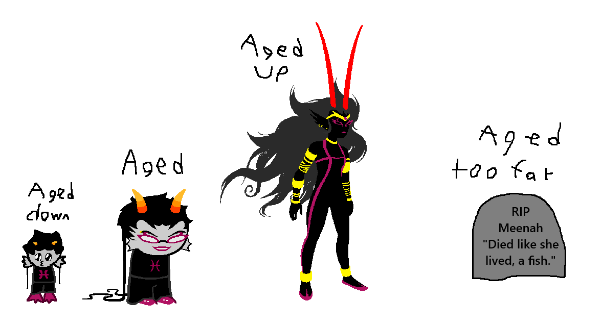 PudCupee's tweet photo. Scale of Meenah's age. https://t.co/XCmzRRGzAN