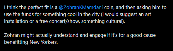 Mr_b4gChaser's tweet photo. IBU (tech founder) legit just gave us a  free paid runner

hes saying that the best application of any PAID coins would be for politicians

read his tweet below, he legit suggests a "Mamdani Coin"
https://t.co/0sBAOxN6bf https://t.co/pbNRwA9N31