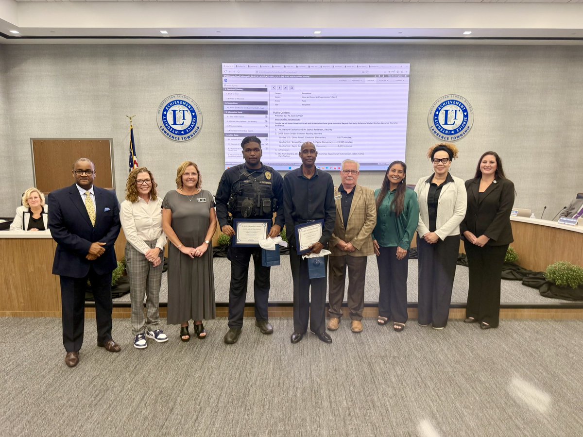 ltgoodnews's tweet photo. Congratulations to @LCHSBears officers Mr. Herschel Jackson and Joshua Patterson on their recognition this evening at the Board of Education meeting with the Above & Beyond Award. Thank you for your service! #LTpride https://t.co/H15XQT2i9v