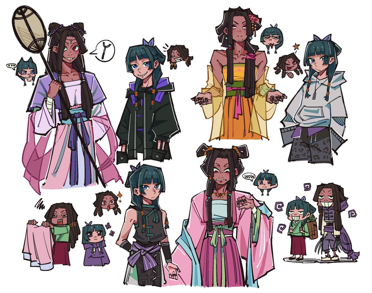 toohpaste's tweet photo. pt2 of outfit swap since we got more jaba outfits 😛 rewatched apothecary diaries again for season 3 coming this week I'M SO EXCITED!! #maomao #jabberwonger https://t.co/c2cOj4UmQK