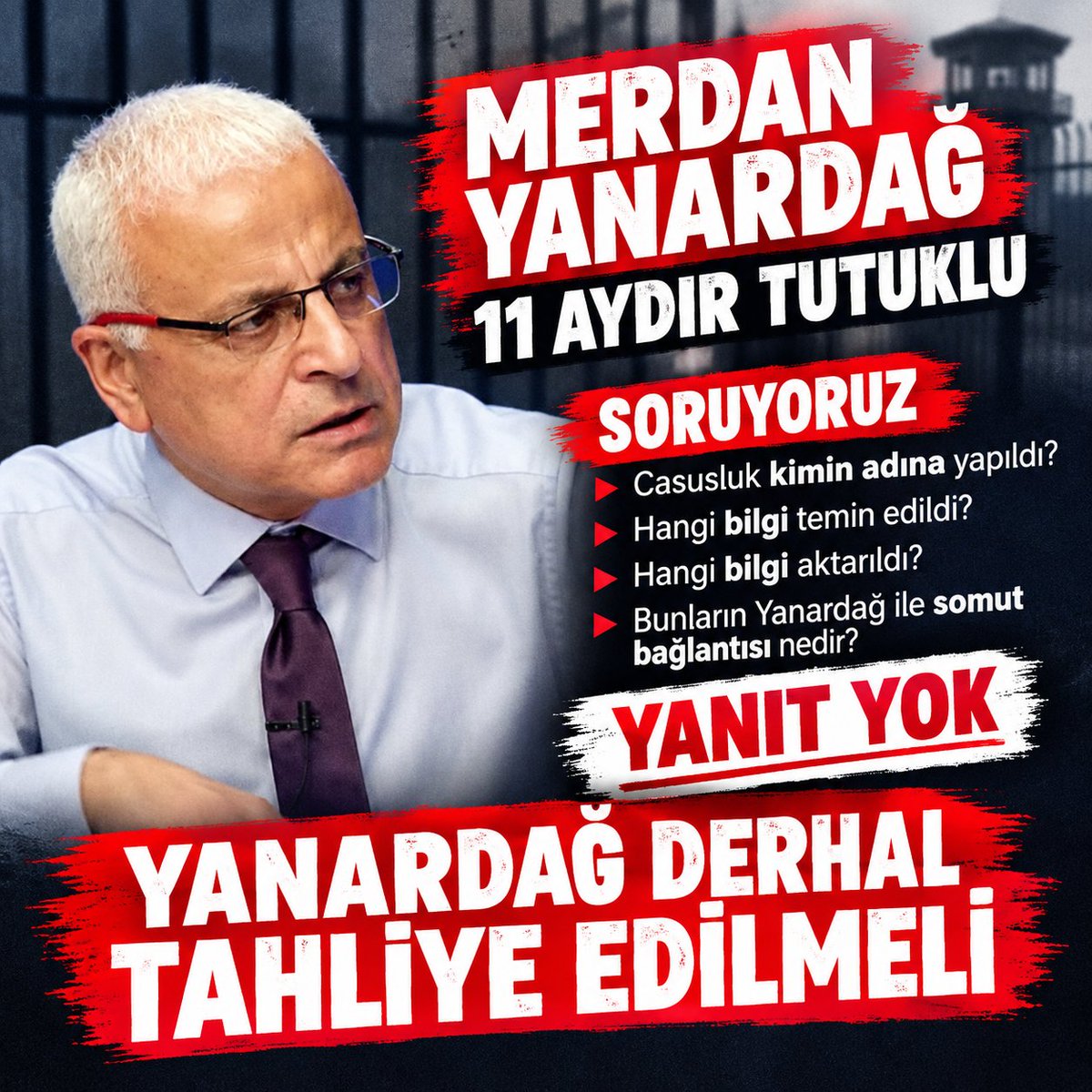 drmyanardag's tweet photo. CASUSLUK İDDİASI VAR,
AMA SORULAR YANITSIZ!

Casusluk hangi devlet adına yapıldı?
Hangi gizli bilgi temin edildi?
Kime aktarıldı?
Yanardağ'la somut bağlantısı ne?

YANIT YOK.

#MERDANYANARDAĞAÖZGÜRLÜK https://t.co/4m7UtlNBL3