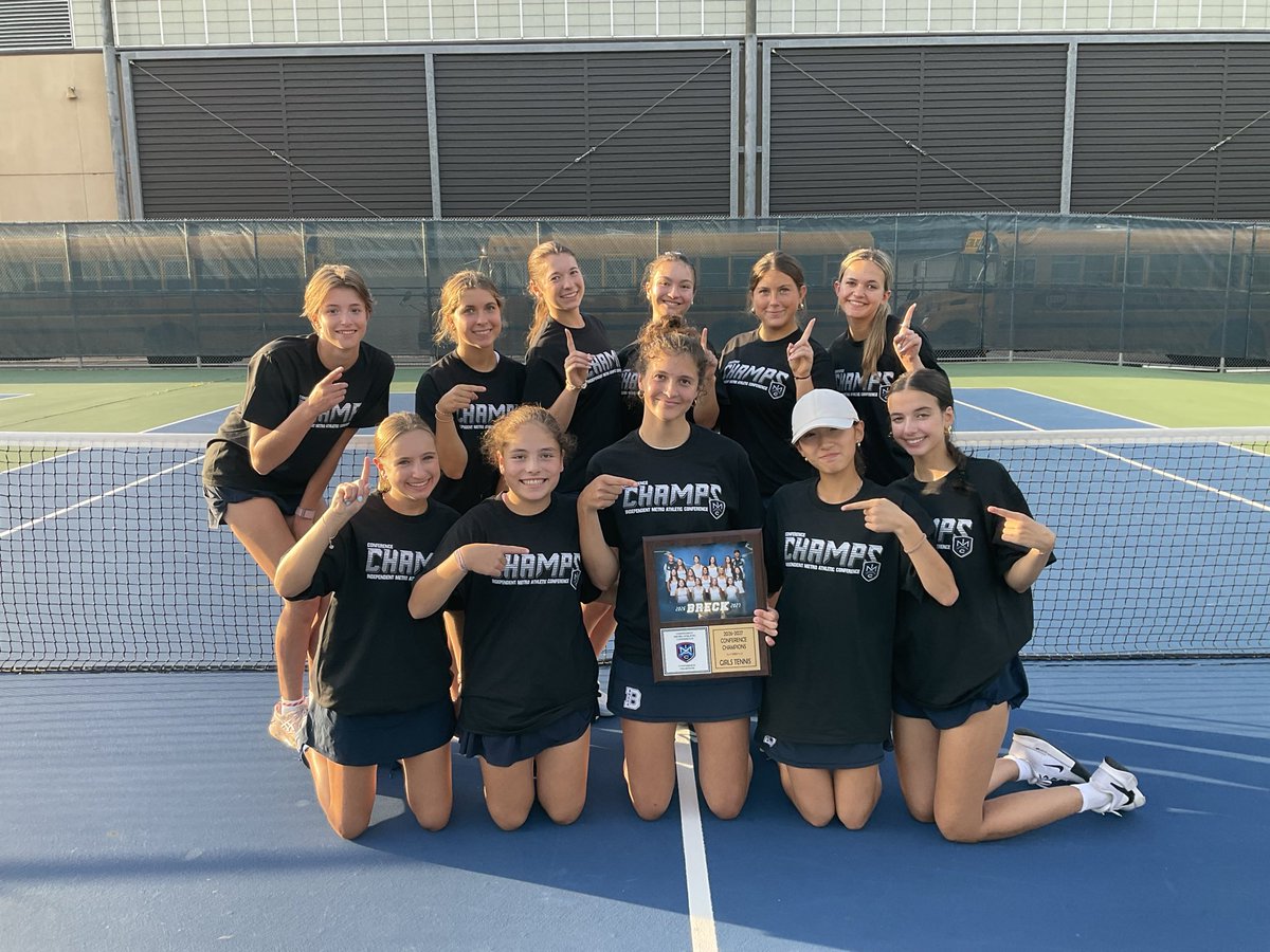 IMACMN's tweet photo. Congratulations to the Breck Girls tennis team @BreckAthletics on capturing the @IMACMN conference title with an undefeated conference record. Well done ladies! https://t.co/TkE639f3vD