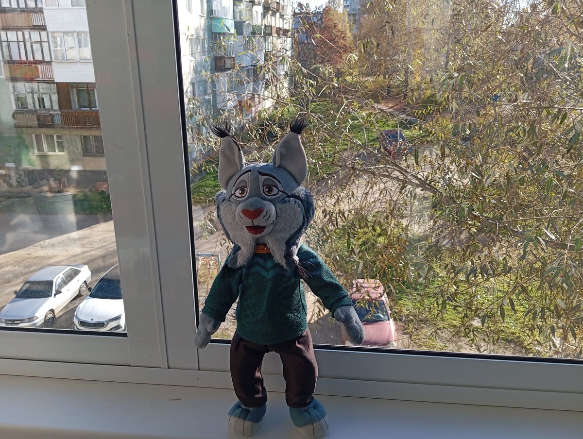 pawbert_777's tweet photo. Here I am again, standing on the balcony in front of the college with Pawbert. It’s so nice out on the balcony https://t.co/zWBW67jdcu