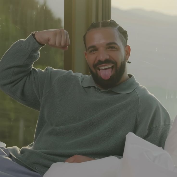 SekaniAFC's tweet photo. Drake really showed up to the party just to fire up Stake 😭💀 Bro knows exactly where his priorities are. https://t.co/QudUxU6JuB