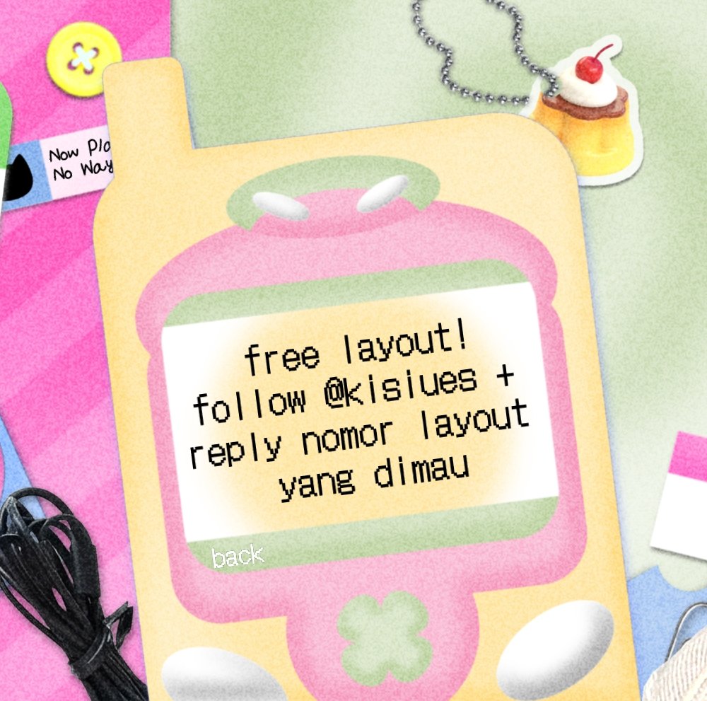 impllus's tweet photo. help repost teman-teman, ada giveaway layout! #zonauang

🐾 ⁺ 𓈄 ₊  Kak Bebe mau traktir layout ready stock untuk 4 orang di bawah ini, free retext nick yaaa!  😳  yuk ikutan, caranyaaa :

📝 follow @kisiues
📝 reply nomor layout yang dimau

untuk yang dapet, wajib shout out dan dipakai layout nya yaa! 😣🌟