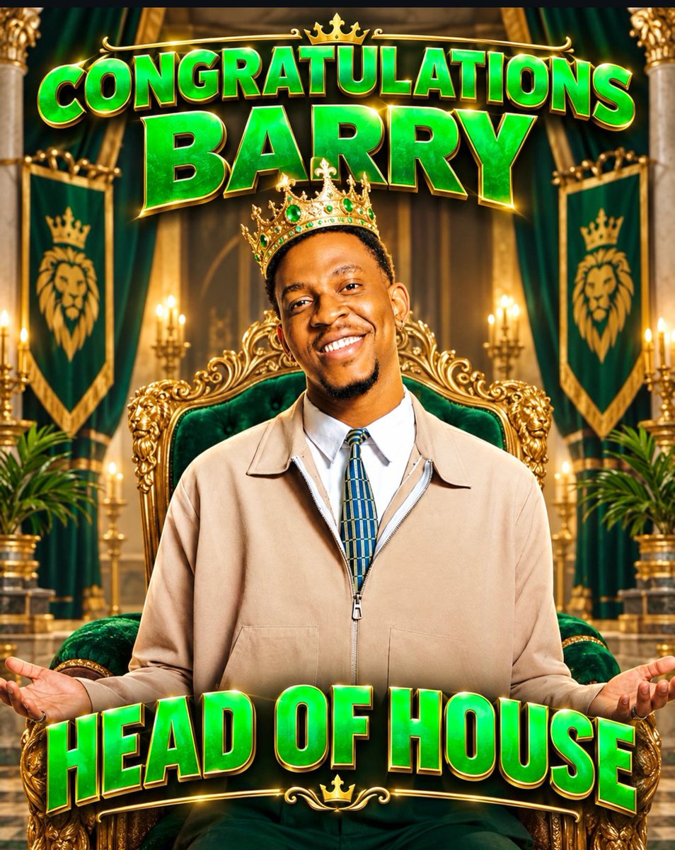 MTCmediahub's tweet photo. Congratulations to Barry on becoming Head of House for week 10 and a Two Time HoH Winner 🥳 Kudos to him, it's not easy... He also get to stay in the HoH loft and he is also the Last Head of House for the Season 11. 🏆👏🏽

#bbnaija https://t.co/3gvATJyAaF