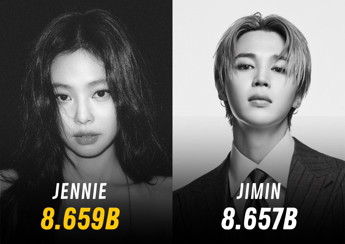 JennieKimData's tweet photo. #JENNIE is now the 2nd most-streamed K-pop soloist in Spotify history, surpassing JIMIN. https://t.co/89LDSWZun5