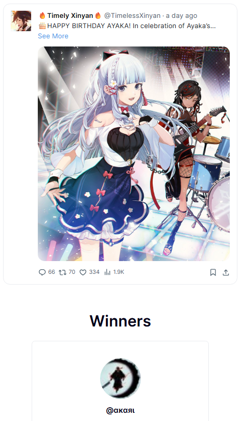 TimelessXinyan's tweet photo. Congratulations @Hiyuki2007 on your Welkin! <3 https://t.co/8XqhIAkRj3