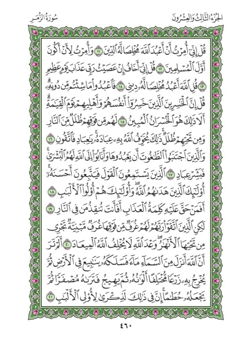 10verseAday's tweet photo. Asalaamalaikum warahmatullah wabarakatu.

Sunday 
Rabi' ll 16th 1447AH
September 27th 2026
Our verses 👇👇
Suratul Az-Zumar Chapter 39
Verse 11 - 20
Page 460
  
🤲🏼Rabbana 'atina mil-ladunka Rahmata wa hayyi lana min amrina rashada🤲🏼 Aameen

#10VerseadayQuranchallenge https://t.co/fD3ZmKActi