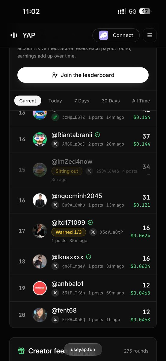 ltd171099's tweet photo. MỚI VÀO YAPCAT ĐÃ ĂN WARNING 1/3??? 😭

Gấu vừa mới bước chân vô leaderboard, chưa kịp hiểu luật chơi đã được hệ thống tặng ngay 1 vé cảnh cáo 💀

$YAPCAT: Welcome to the game 🐱
Cũng là YAPCAT: Warning 1/3, ngồi xuống nói chuyện với tao.
Ca của nó đây ae: HL8LrvYgmmHoLH9TvqqSv8Sy6yBGjXjZmpv2RpitpvUX
Má 😭
Tao mới tham gia thôi mà, mèo gì mà dữ vậy???
@yapcat