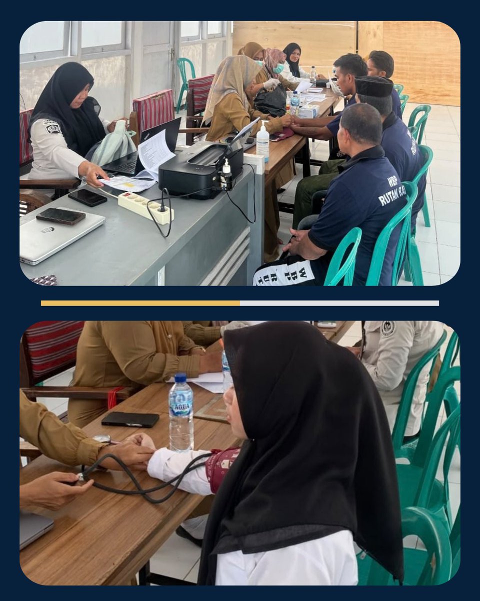 RutanRaba's tweet photo. Hari Kedua, Rutan Raba Bersama Puskesmas Penanae Lanjutkan Pelayanan Cek Kesehatan Gratis bagi Pegawai dan WBP

#Kemenimipas #AgusAndrianto #DitjenPAS GunGunGunawan #KetutAkbarHerryAchjar #DitjenPASNTB RBKunwas https://t.co/HHGlHQ8tDC