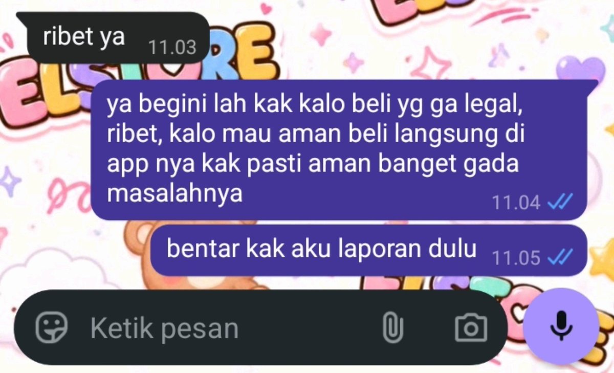 elstoreee's tweet photo. diem kan lu gua bilang gitu? pasti dia mikir tuh "di appnya mah mahal" NAHH ADA HARGA ADA KUALITAS BOSSKUU, when ya cust ini pada mikir kalo ini tuh BM, diurusin kalo ada masalah aja udah syukur gitu loh gw ga kabur gw urusin, BERSYUKUR NAPA BERSYUKUR JANGAN BILANG RIBET. https://t.co/SDqpuPd4lF