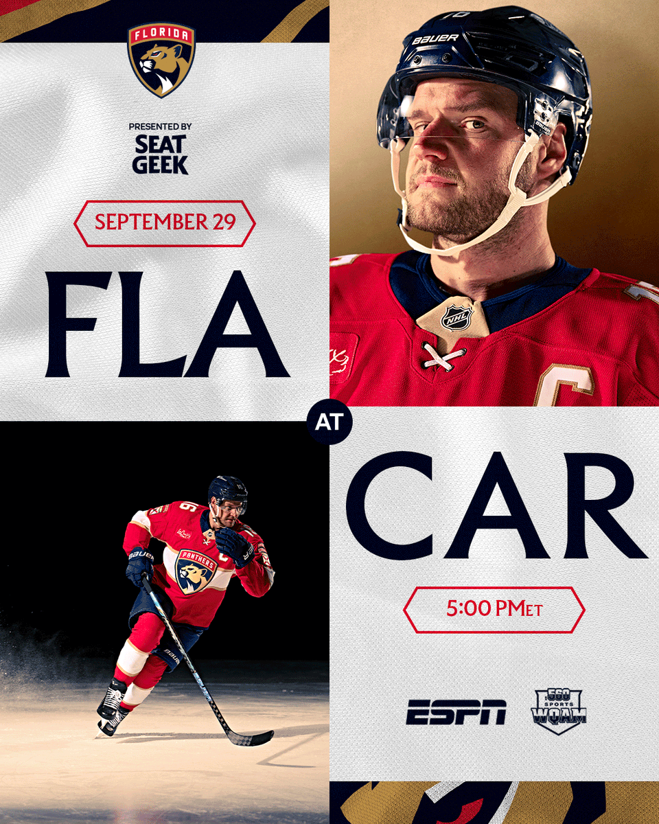 FlaPanthers's tweet photo. Cats hockey is back. https://t.co/EgUc4q8nTY