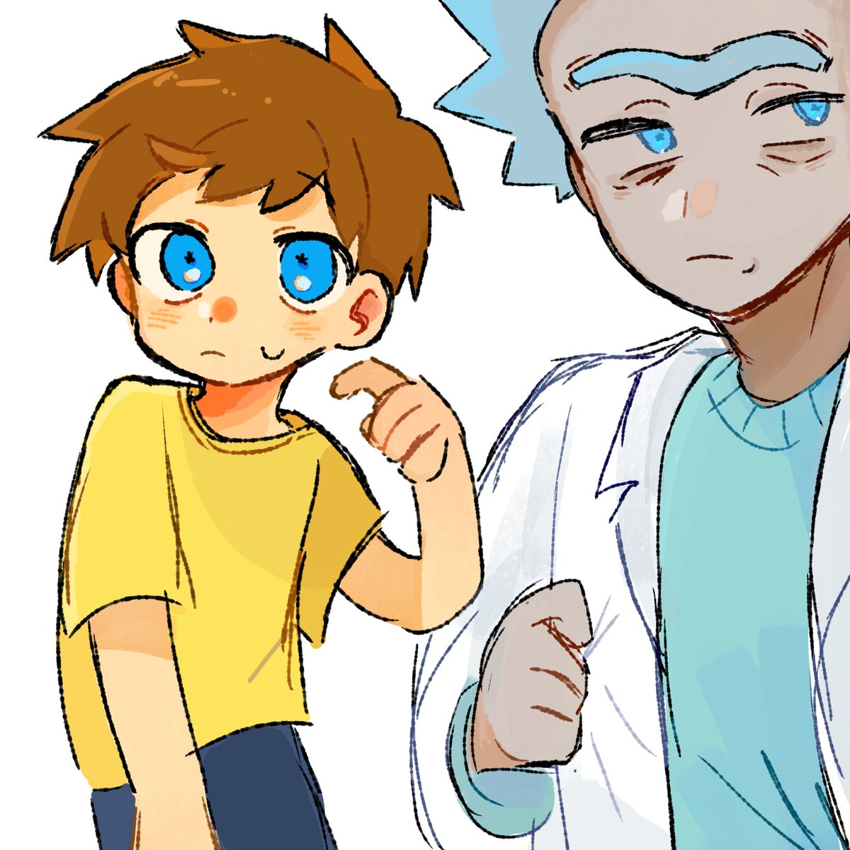 woooowoo42's tweet photo. Them in my style, second pic to see rick's face https://t.co/ACRHnR1ZcO