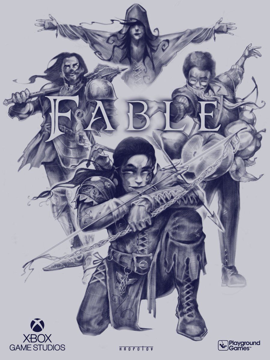 kropotov_blog's tweet photo. The People of Albion , I need your support! I hope you’ll be active so that the developers can see my fan art based on Fable💕

*I attached last year’s sketch to the post.

@Fable
@WeArePlayground

#Fable #FableTheGame #PlaygroundGames #MattKing
#RichardAyoade #HayleyAtwell https://t.co/j1yQOqQCAM
