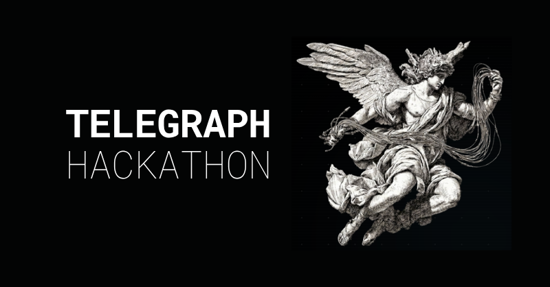 Telegraphprotoc's tweet photo. Calling all AI Engineers: the Telegraph Hackathon Season II is open.