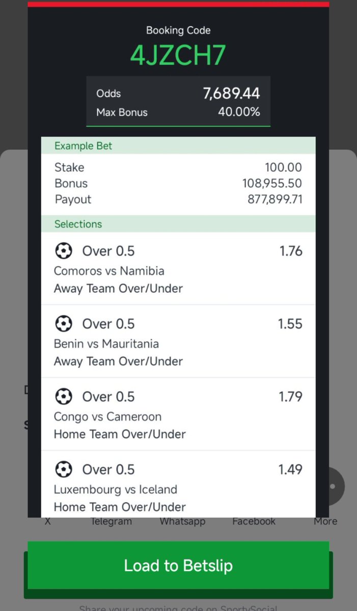 ayomide_wins's tweet photo. 30/30 ✅✅

7000+ odds

4JZCH7 https://t.co/bILKDhIRUm