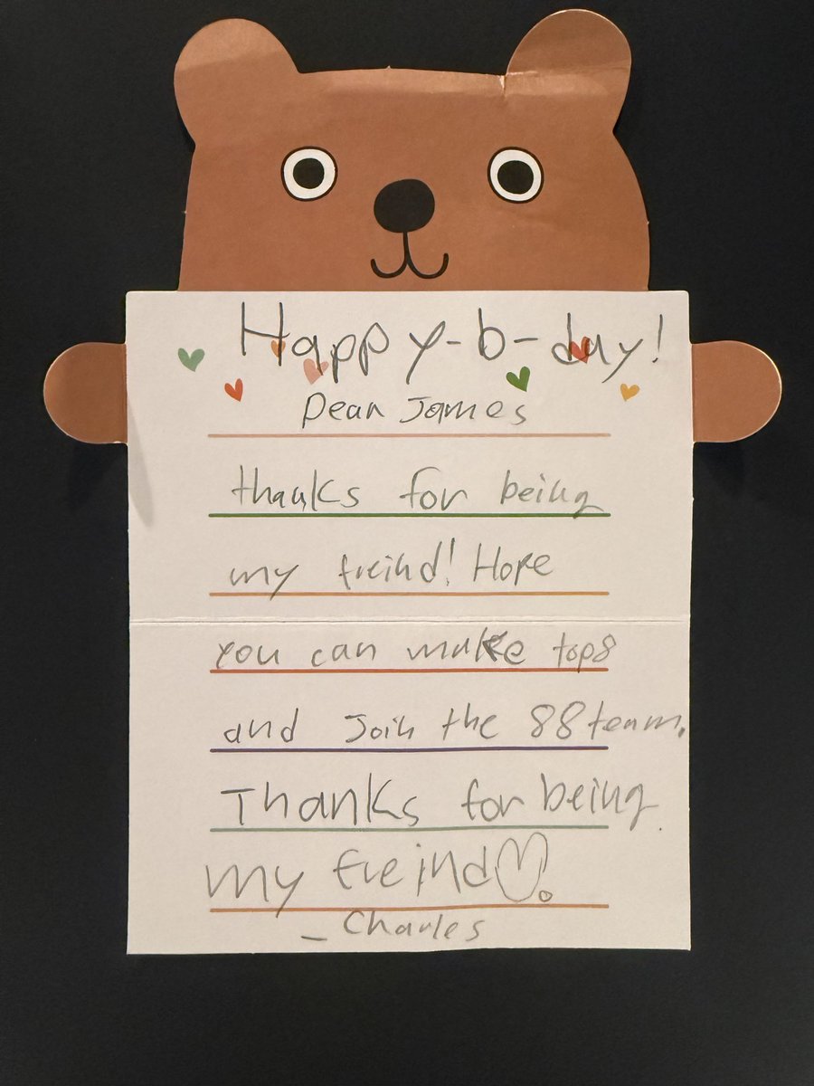 ObluckiJames86's tweet photo. I got this b-day card from @RanCharles58055 in May 2026 and what he predicted became true.🙂 https://t.co/Q0rXJG2Ink