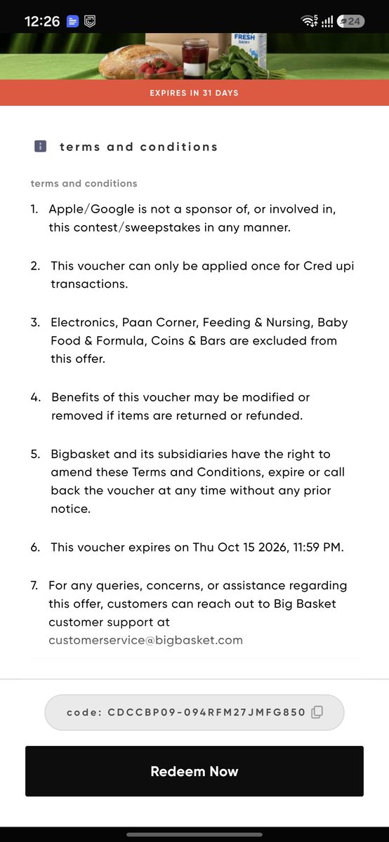 L_Pawan's tweet photo. @CreditCruze @CRED_club My 150 big basket - cred  voucher was expired way ahead of time. And I couldn't use it. https://t.co/sAVucyErgZ