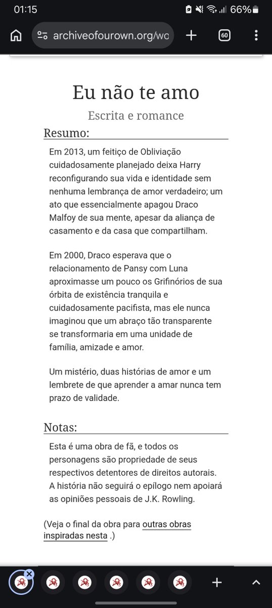 karuudiary's tweet photo. @Jwillmim https://t.co/a5T2fr4LYH

Aqui prin, é meio chatinha no começo, mas depois do 2 cap é perfeita... tem a visão do Draco e a visão do Harry PERFEITAAAA https://t.co/sUWggoaDBG