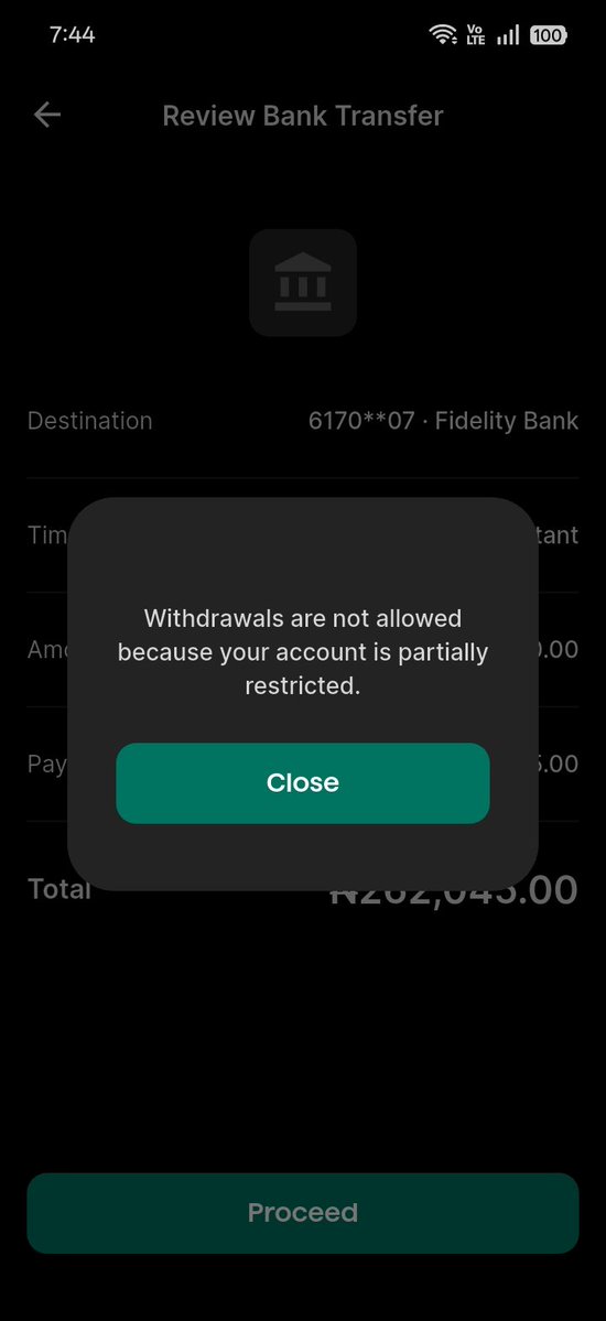 keta_dev's tweet photo. @investbamboo Why can't I access my funds, my KYC is without error, but this has been the response every time I try to withdraw, also getting fraudulent mails. @investbamboo https://t.co/QJ6R3kvnbB