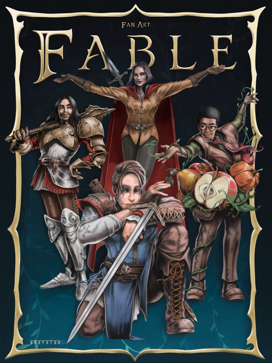 kropotov_blog's tweet photo. The People of Albion , I need your support! I hope you’ll be active so that the developers can see my fan art based on Fable💕

*I attached last year’s sketch to the post.

@Fable
@WeArePlayground

#Fable #FableTheGame #PlaygroundGames #MattKing
#RichardAyoade #HayleyAtwell https://t.co/j1yQOqQCAM