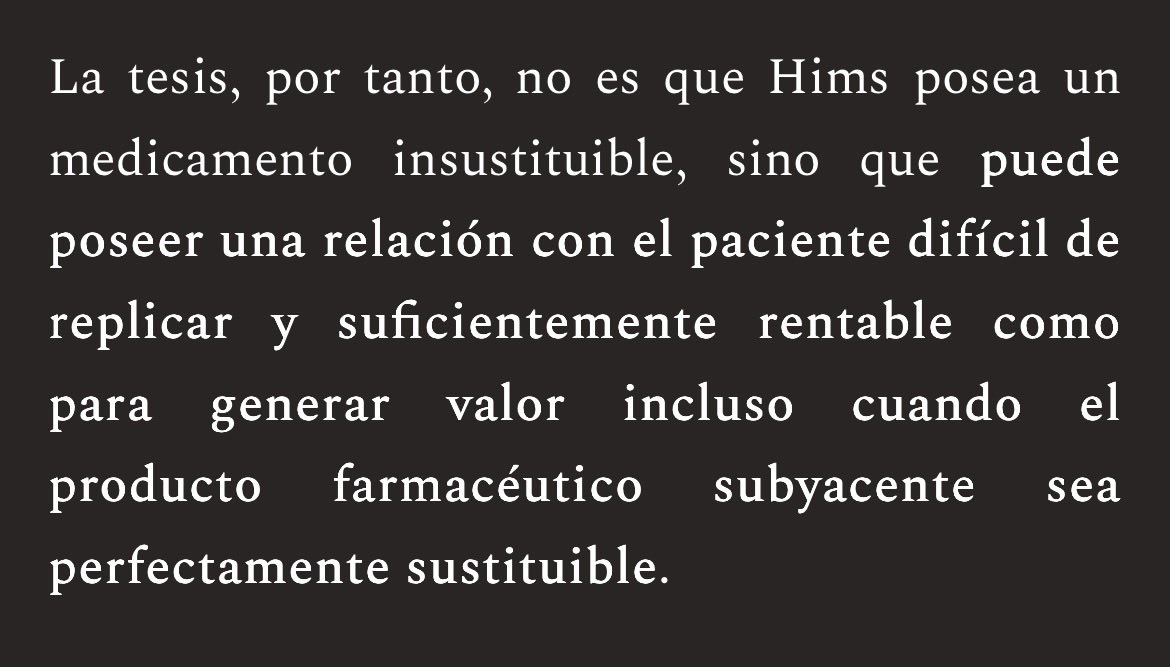 Luckmzu8's tweet photo. @Htk_inV “Una relación con el cliente difícil de replicar”.

Hasta ahí he leído. https://t.co/ut2b5yZZLK