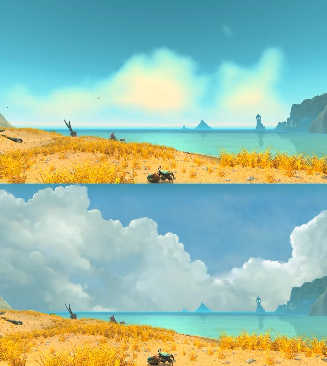 OneirosApeithos's tweet photo. saw this skybox edit on reddit (thanks u/magician_monkey). honestly would not mind AT ALL if they made this a graphics toggle. looks absolutely incredible. https://t.co/cUeiVaO7Pg
