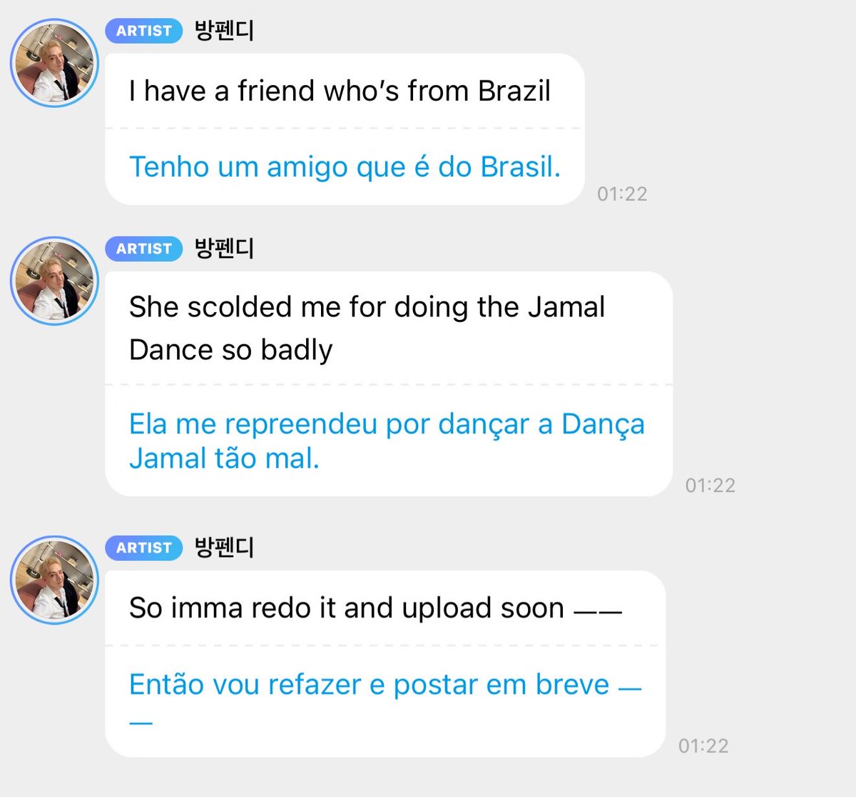 hannnoyed's tweet photo. MENTIRA QUE O CHAN TEM UMA AMIGA DO BRASIL https://t.co/7zkJNEdTW1
