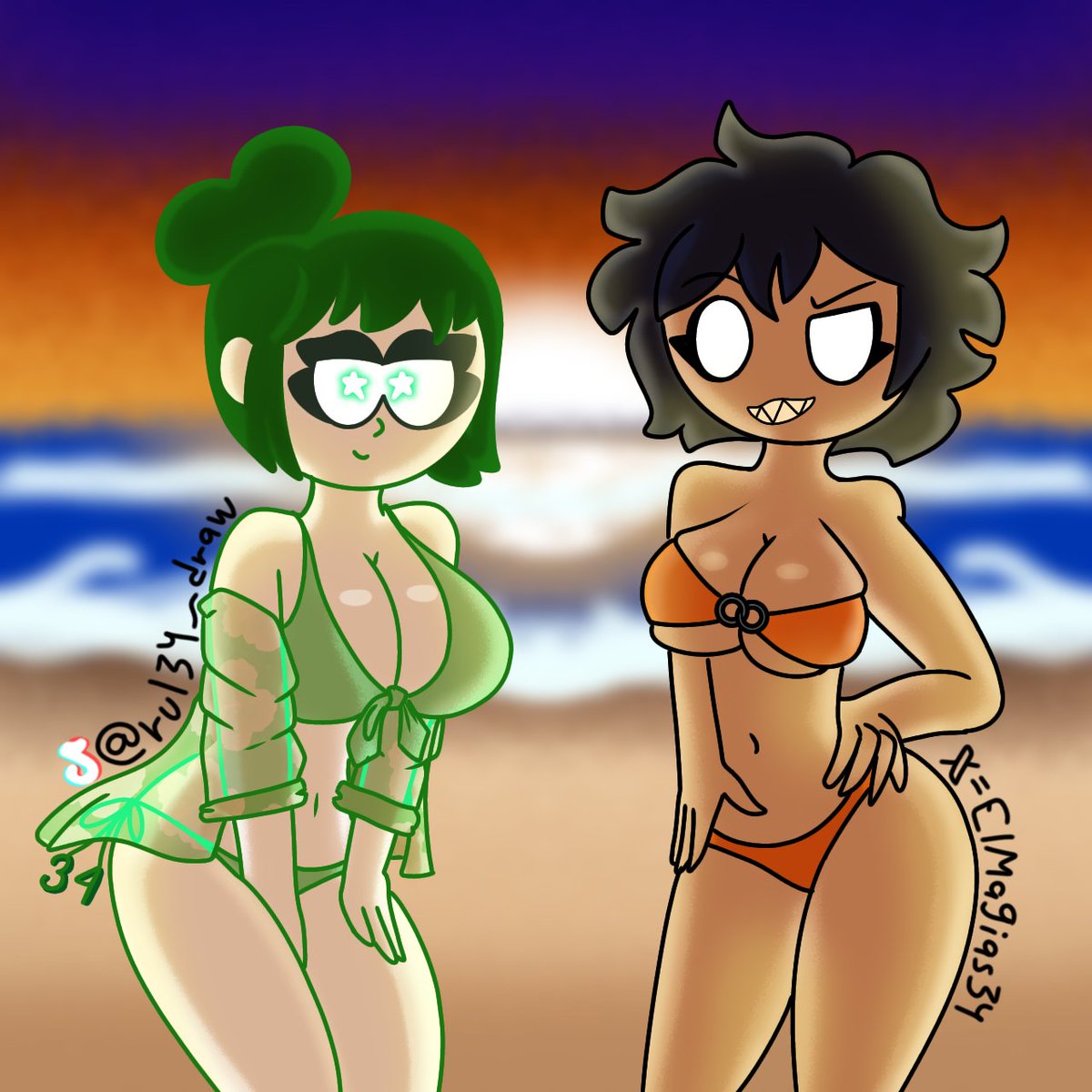 Rul334dibujos18's tweet photo. Colab con @Elmagias34 espero les guste y le guste a el ^^💚✨
#tetonas #arte #nalgonas #artista #artist #dibujos #culonas #drawings #dibujo #bigass #animation #rule34 #littlenihtmares #porn #Tits #drawporn #colab https://t.co/B3RCLv630F