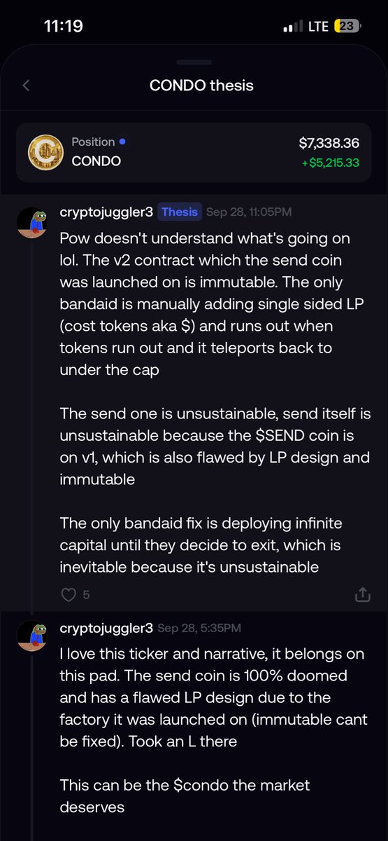 SethInvestz's tweet photo. For the few that see this, this guys thesis is on fucking point. Stonkereum launched $CONDO > https://t.co/47lIWyGFye
