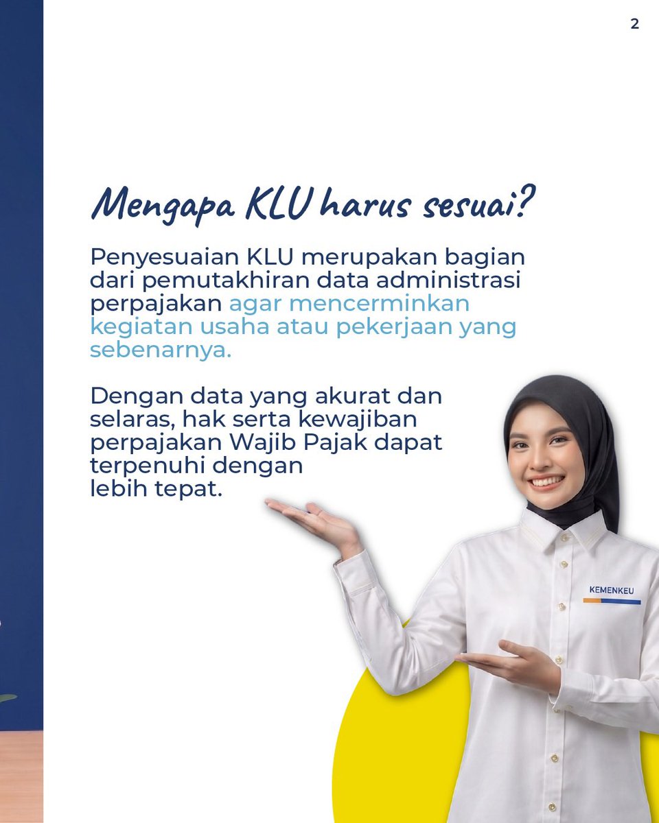pajakdompu's tweet photo. Yuk Pastikan KLU Kamu!

Klasifikasi Lapangan Usaha (KLU) yang sesuai merupakan bagian dari pemutakhiran data administrasi perpajakan agar mencerminkan kegiatan usaha atau pekerjaan yang sebenarnya. Dengan data yang akurat dan selaras, hak serta kewajiban perpajakan dapat dipenuhi https://t.co/fnVvPzwbAJ
