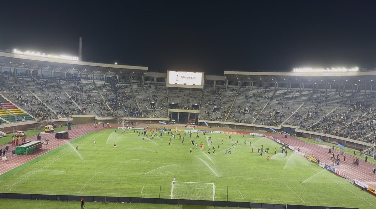 freddyMM93's tweet photo. So much was done to have the Stadium approved for CAF matches. Yesterday’s behavior from some fans was disgusting. I hope the ZRP will arrest those involved. We cant keep behaving like this, its our Stadium 🏟️, our infrastructure, we have a responsibility to protect it. https://t.co/QBf0SebYlI