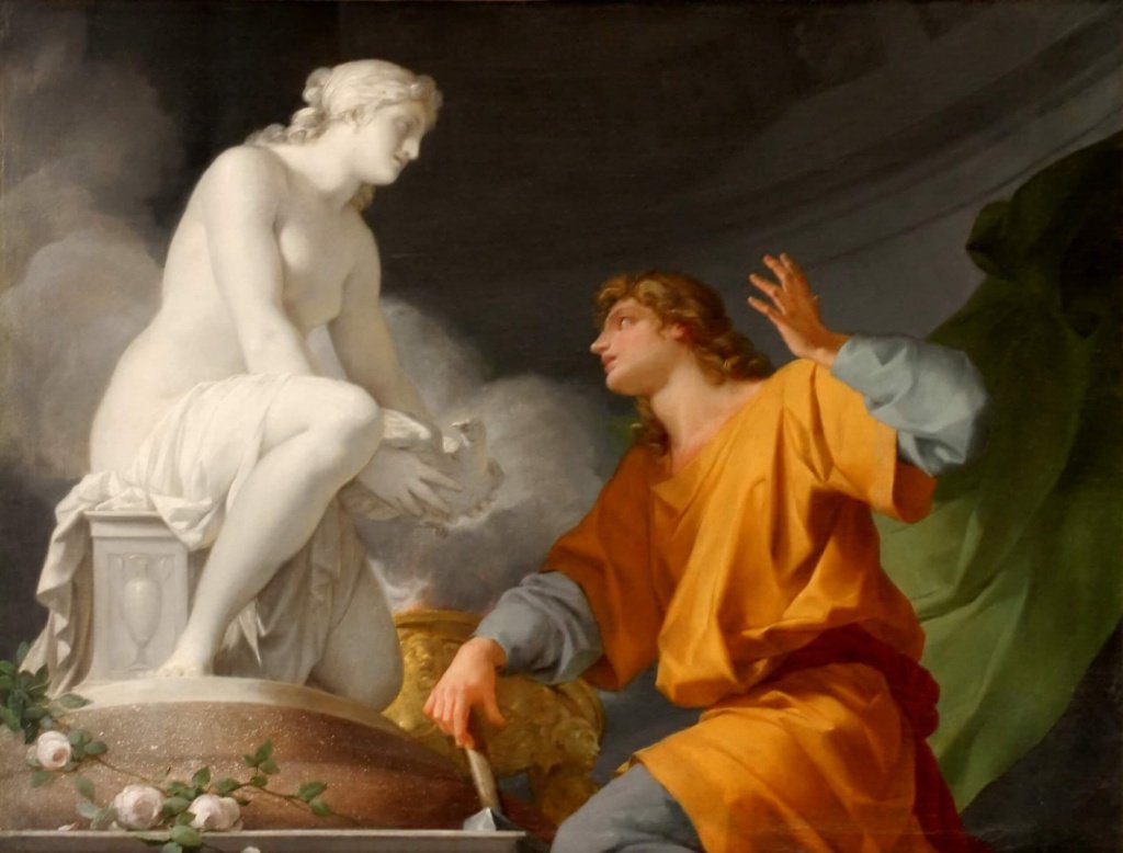ZenlessWorld's tweet photo. An interesting fact about the Roxy teaser, this seems to allude to the myth of Pygmalion, which tells the story of a sculptor and king of Cyprus who fell in love with a perfect ivory statue he had created himself, one to which the goddess Aphrodite gave life. https://t.co/sgQmac0kpx