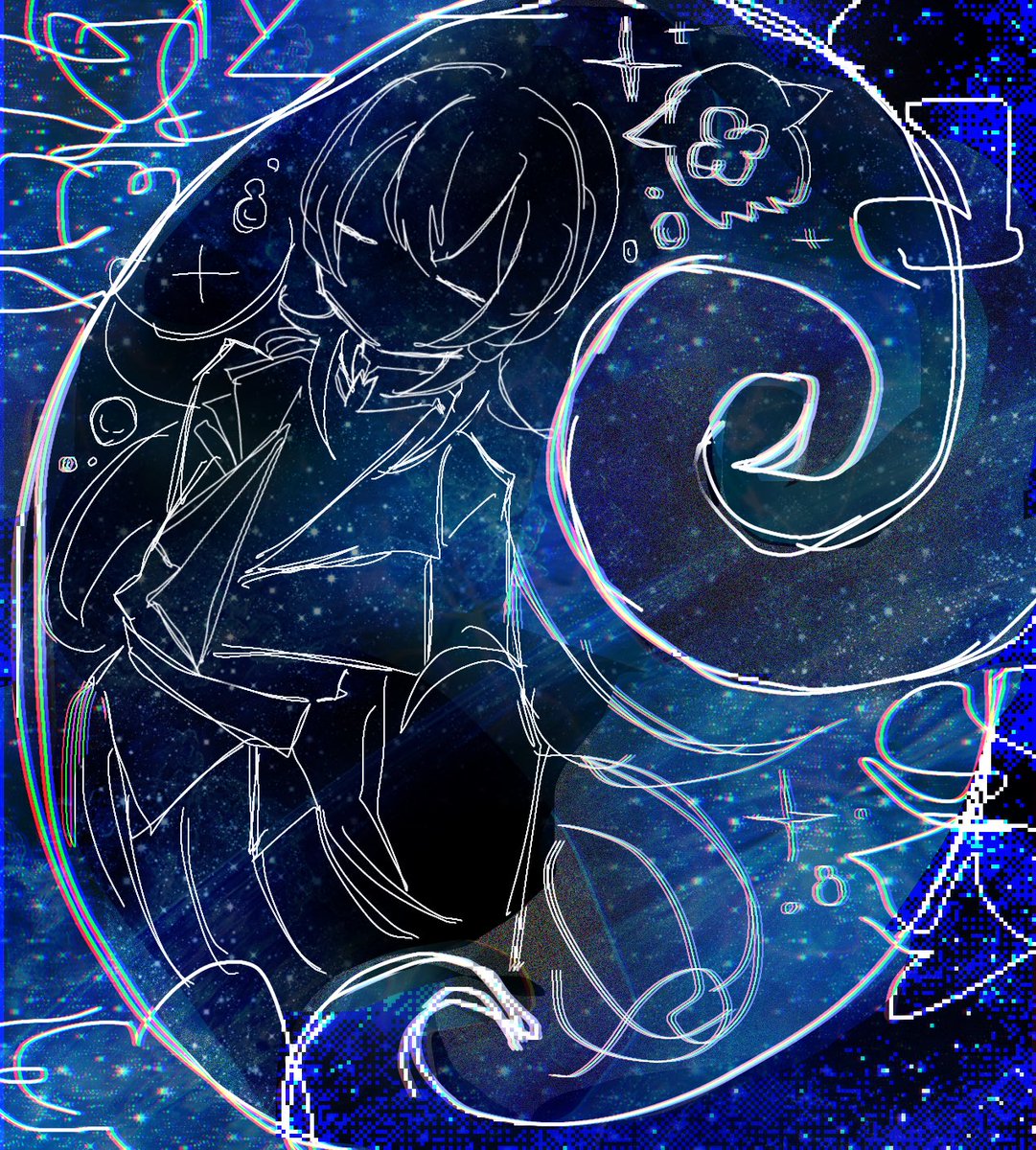 g_34o's tweet photo. 落書き🐙🌟
#ショウゾウ画 #イラスト https://t.co/STXhli1xCH