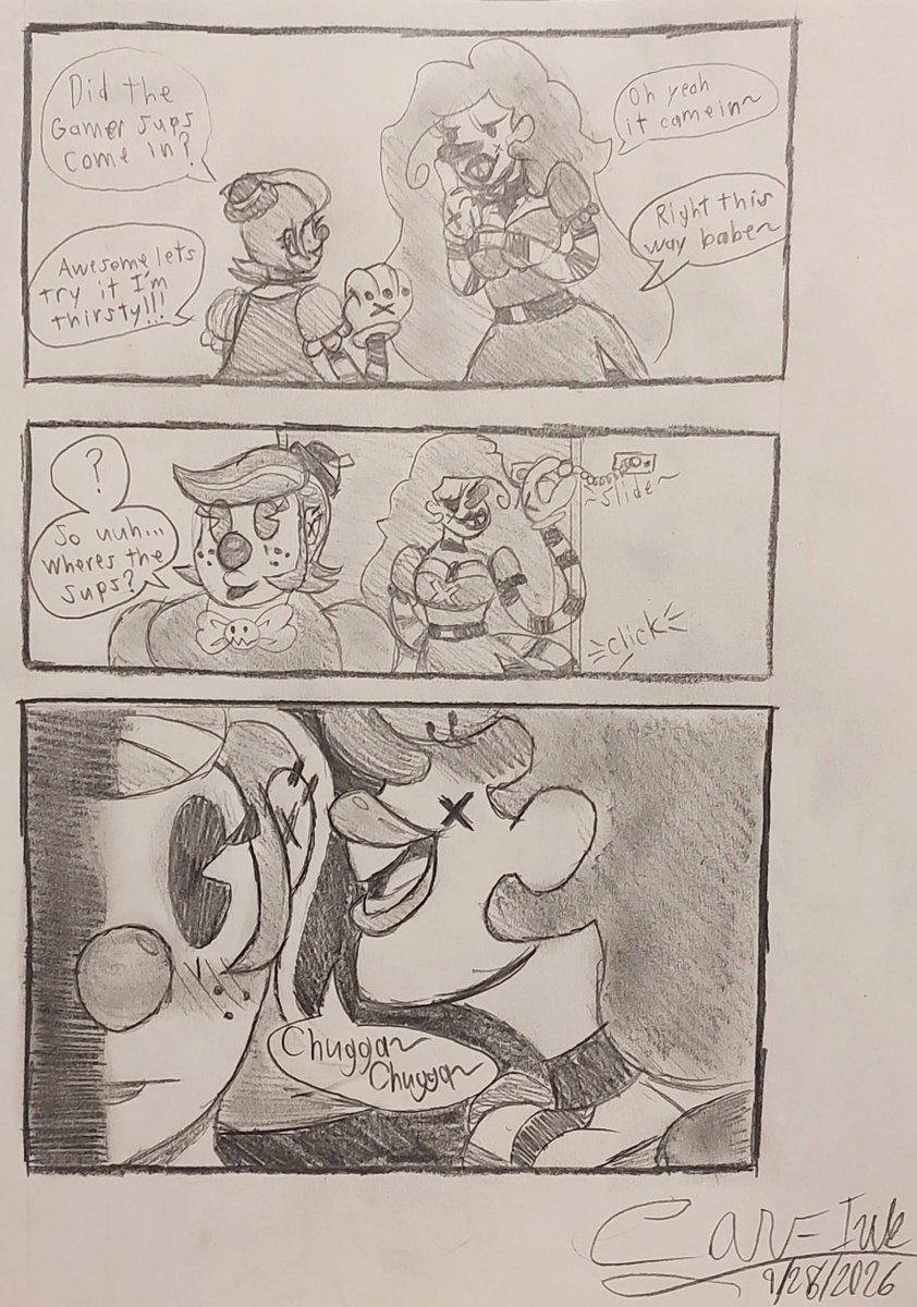 CavumInk's tweet photo. Had some fun Drawing Boss and Bianca in another silly meme situation. Honestly jot bad for some messy sketchen xD

Enjoy @BittlesToon and @Bianca_Lupara  o3o/ https://t.co/8716Xv8x5v