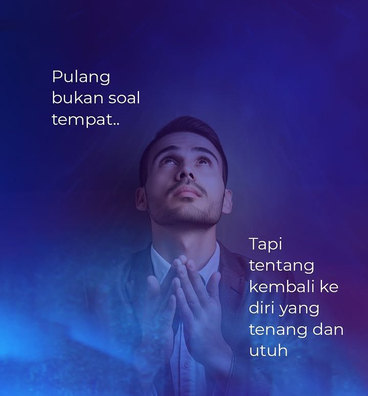 rubyaja1's tweet photo. Pulang ke diri sendiri. Pulang bukan soal tempat, tapi tentang kembali ke diri yang tenang dan utuh. https://t.co/s7jMS5hzSW
