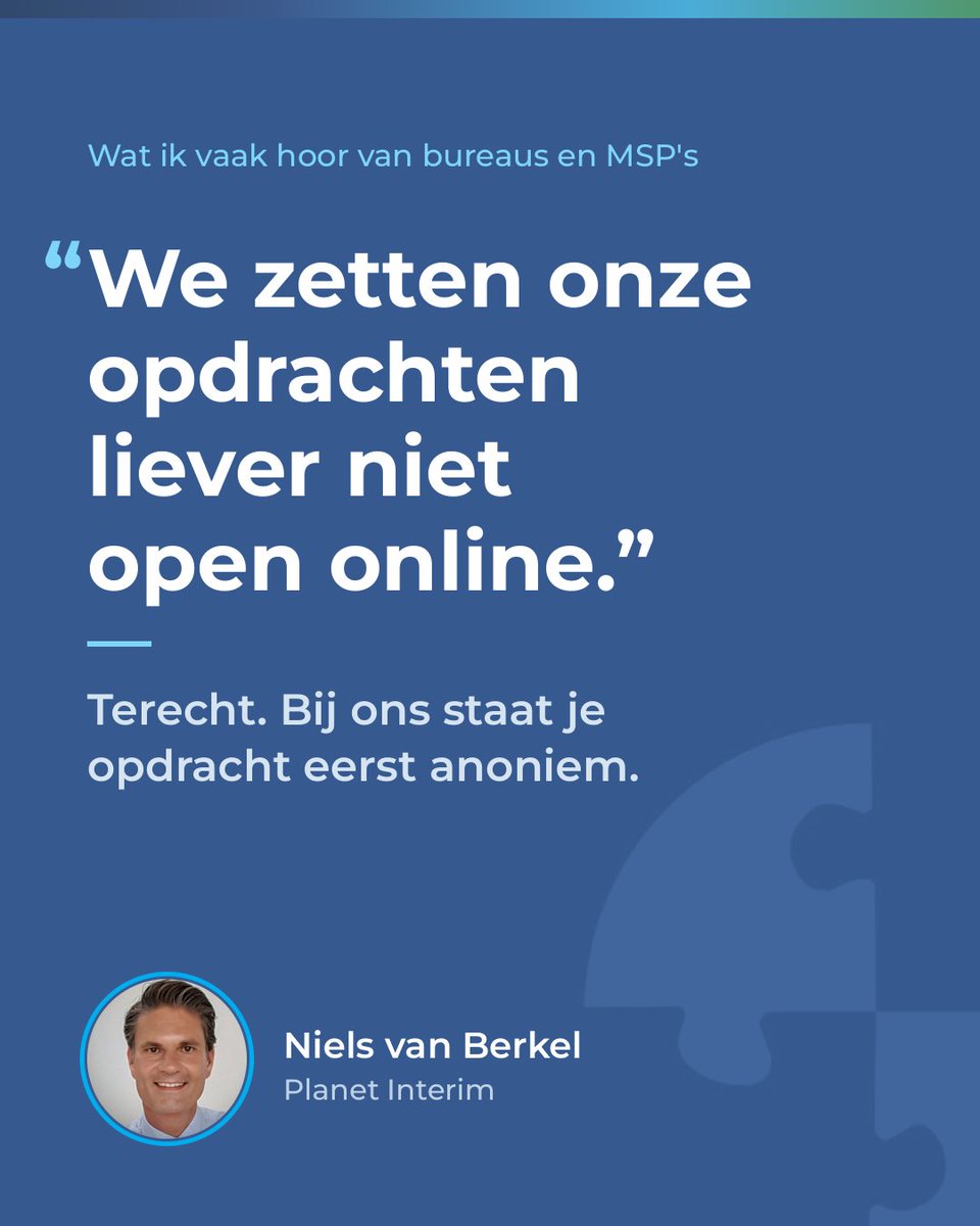 planetinterim's tweet photo. Dat hoor ik vaak van bureaus en MSP's, en ik snap het. Een open vacature laat je concurrenten precies zien wat jij in de markt hebt. Op Planet Interim plaats je je opdracht in eerste instantie anoniem. 

Check https://t.co/On7MX1ojcQ https://t.co/1RcBOSKm02