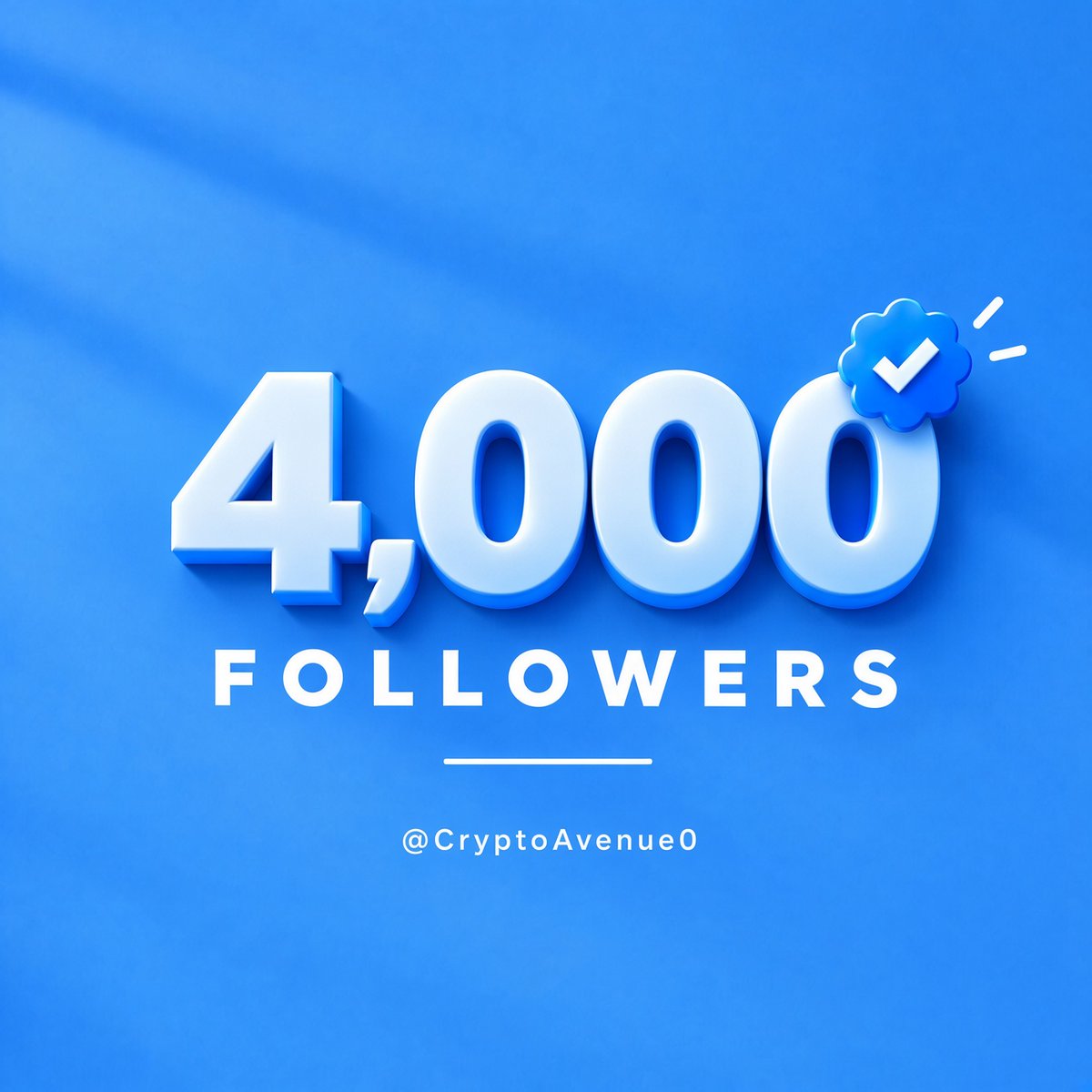 CryptoAvenue0's tweet photo. Do you need 4K+ verified followers? ✦

Drop "FOCUS" below 👇

Let's keep your momentum growing. 🚀 https://t.co/UX6WpZuHx2