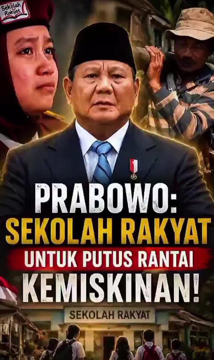 BocelNestapa's tweet photo. Prabowo: Sekolah Rakyat Hadir Untuk Putus Rantai Kemiskinan #dukungsekolahrakyat https://t.co/zV3AvEAJV8