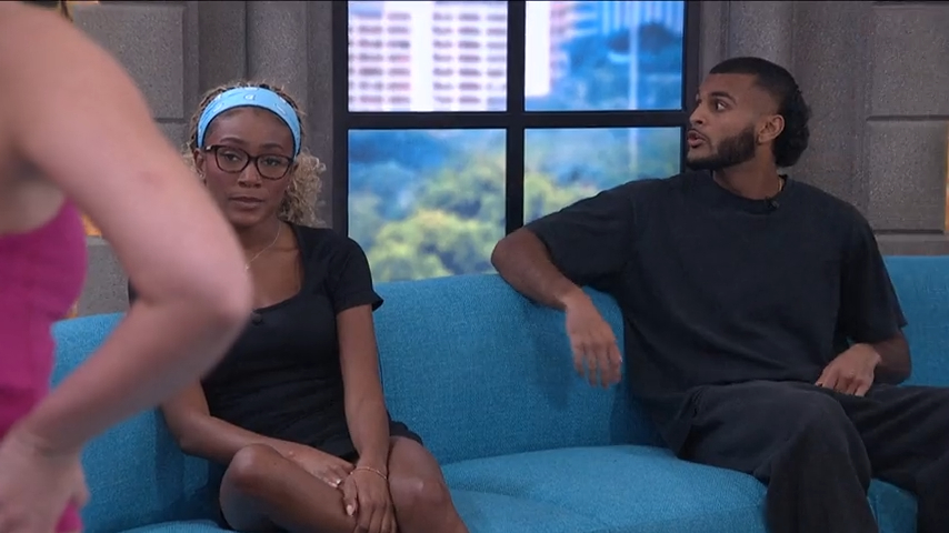 LoudlyIncorrect's tweet photo. Them coordinating matching black fits on the day Yash gets sacrificed. They sadly manifested a funeral. #BB28 https://t.co/hAzzC57Txx