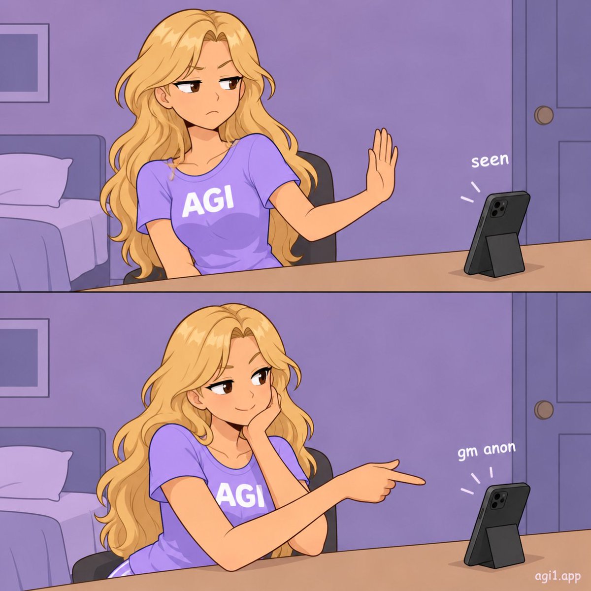 agi1dotapp's tweet photo. The AGI race was always about getting a text back. https://t.co/Z90oFArCy6